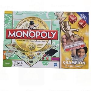 Monopoly Championship Edition Board Game Hasbro